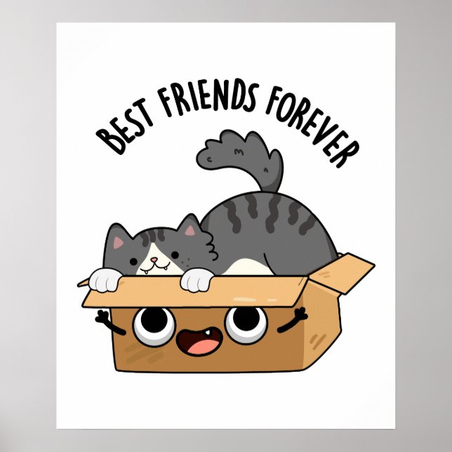 Best Friends Forever Funny BFF Pun Poster (Framsidan)