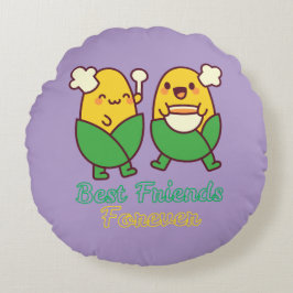 BEST FRIENDS FOREVER, FUNNY, GIFTS, BEST FRIEND RUND KUDDE