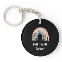 Best friends forever gold rainbow stars