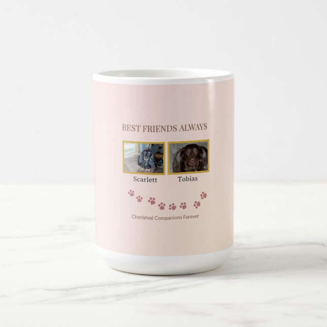 Best Friends Forever Pawprint Kaffemugg (Center)