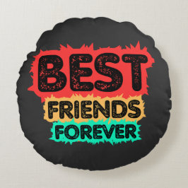BEST FRIENDS FOREVER RETRO FRIENDS, FRIENDSHIP RUND KUDDE