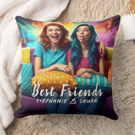 Best Friends Funny Sisters Kudde