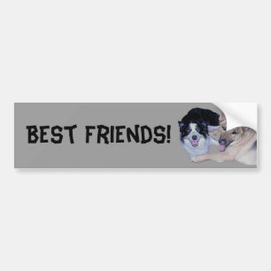 Best Friends Gräns Collie & German Shepherd Bildekal