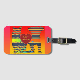 Best Friends Luggage Tag Bagagebricka