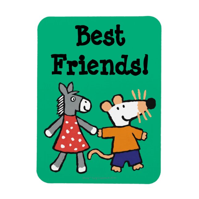 Best Friends Maisy och Dotty Hold Händer Magnet (Vertikal)