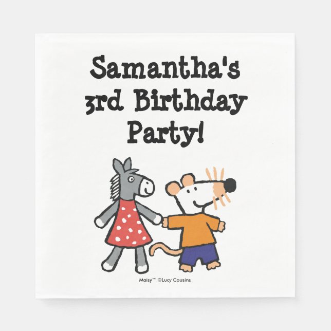 Best Friends Maisy och Dotty Hold Händer Pappersservett (Framsidan)