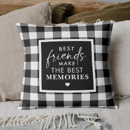 Best Friends Modern Script Calligraphy Photo Kudde