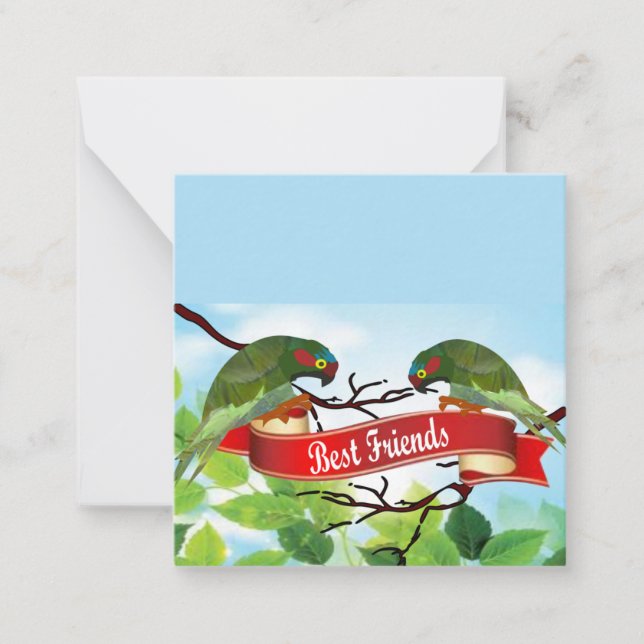 Best Friends Note-kort Anteckningskort (Framsida)