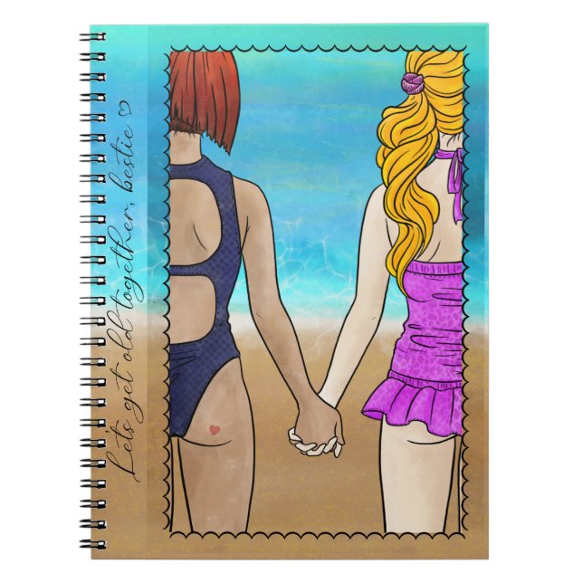 Best Friends Notebook Anteckningsbok (Framsidan)
