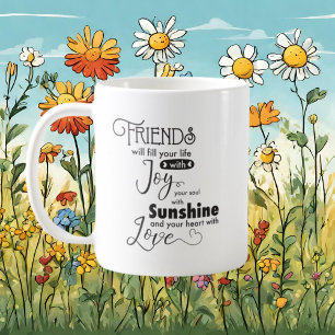 Best Friends ord art Kaffemugg