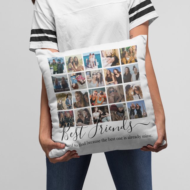Best Friends Photo Collage Kudde (Skapare uppladdad)
