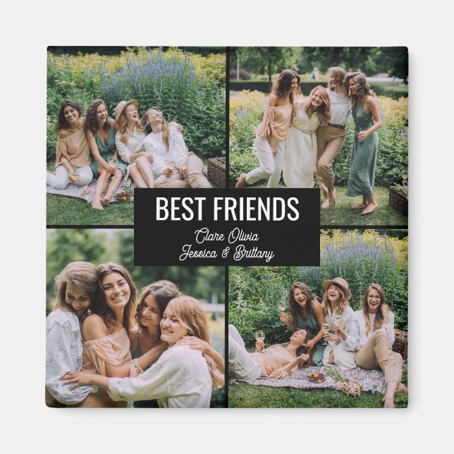 Best Friends Photo Collage Magnet (Framsidan)