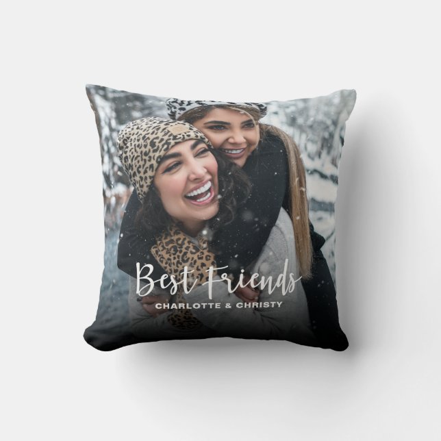 Best Friends Photo Dekorativ kudde (Framsida)