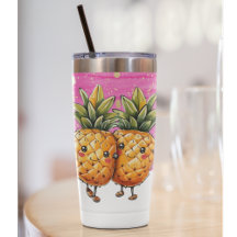 Best Friends Pineapple Kawaii Pineapple Cute Rosa
