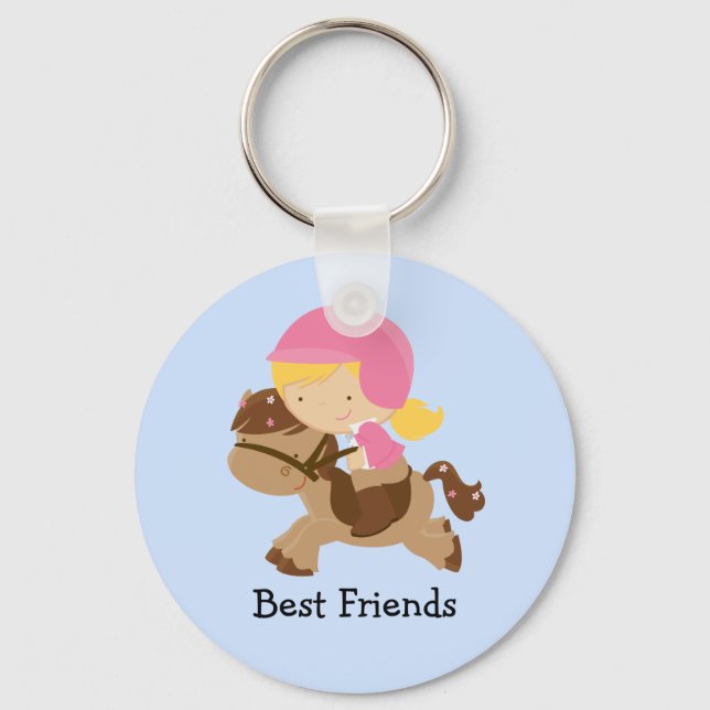 Best Friends Pony Keychain Nyckelring (Framsida)