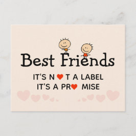 Best Friends Promise Vykort