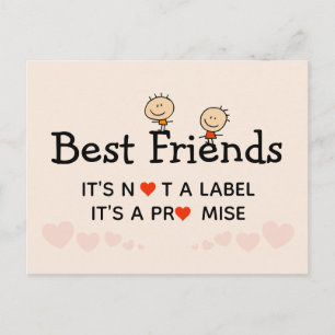 Best Friends Promise Vykort