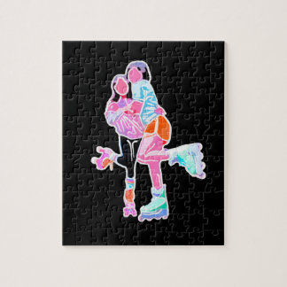 Best Friends Roller Skate Neon Pussel