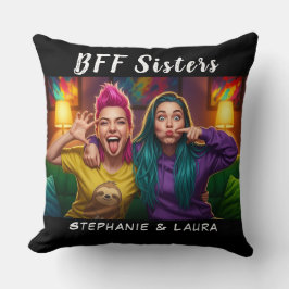 Best Friends Sisters Funny BFF  Kudde