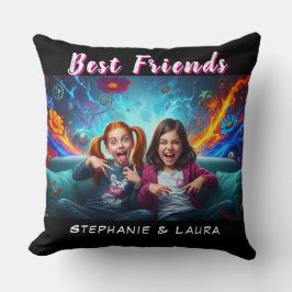 Best Friends Sisters Funny  Kudde
