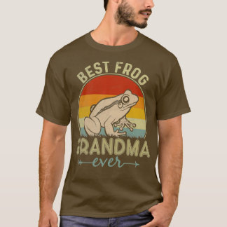 Best Frog Grandma nånsin Retro Funny Mors dag T Shirt