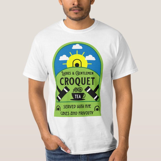 Best Funny Croquet Game T-Shirt (Framsida)
