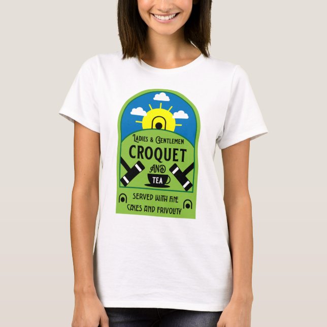 Best Funny Croquet-spel T Shirt (Framsida)