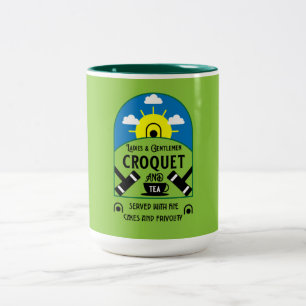 Best Funny Croquet-spel Två-Tonad Mugg