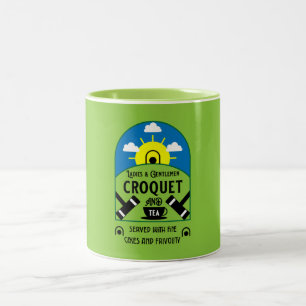 Best Funny Croquet-spel Två-Tonad Mugg