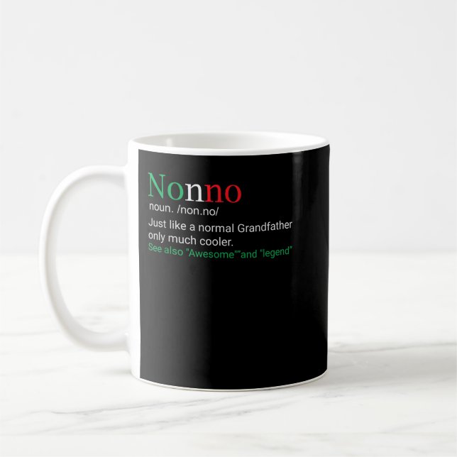 Best Funny Nonno Italiansk Grandfather Definition  Kaffemugg (Vänster)