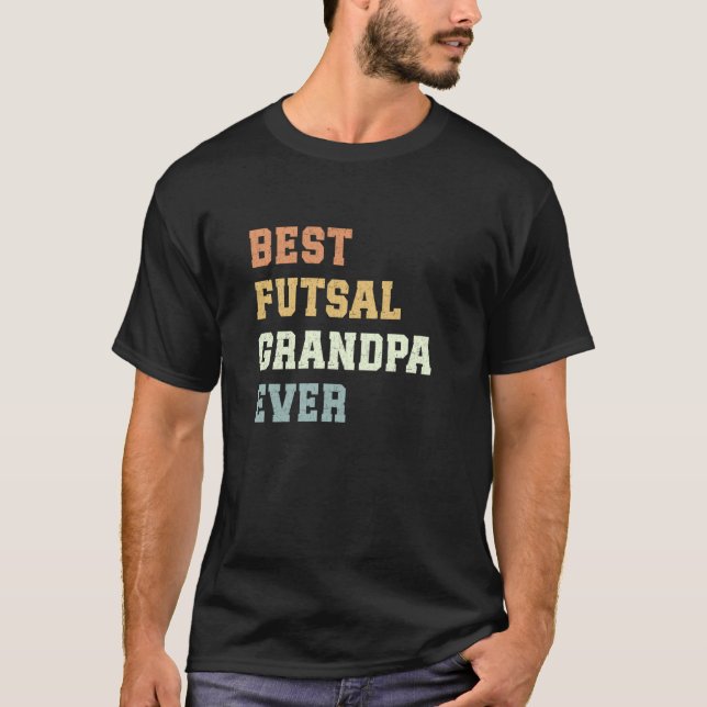Best Futsal Grandpa All Fars dag Funny Futsal T Shirt (Framsida)