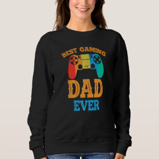 Best Gaming Dad Ever  Dad Design Cute Father Quote T Shirt