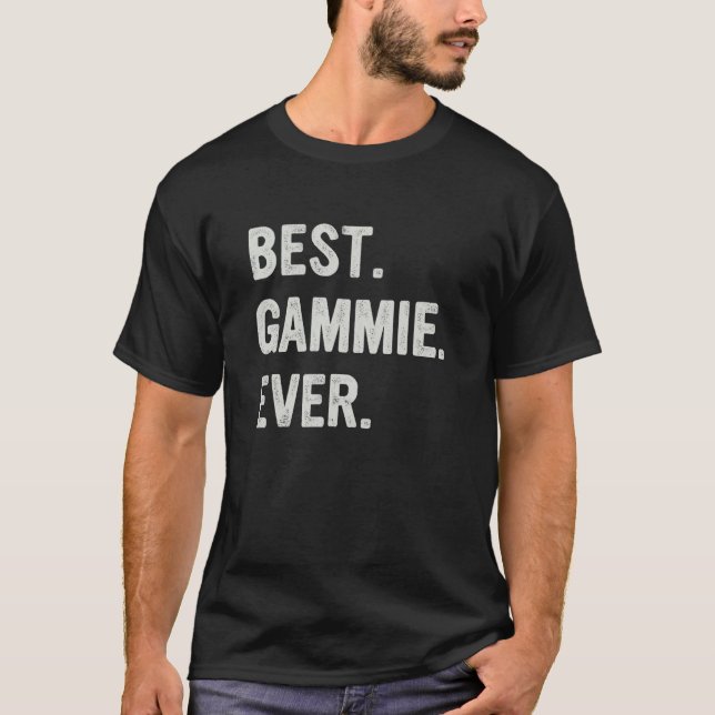 Best Gammie Ever Family Grandma T Shirt (Framsida)
