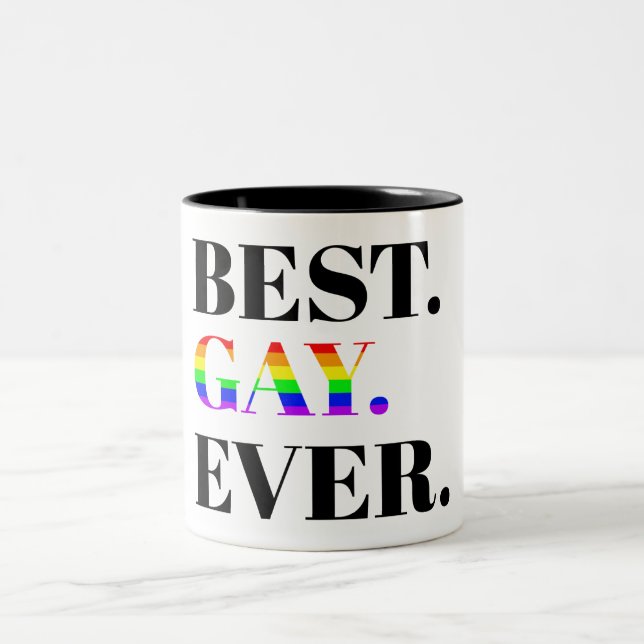 Best Gay Ever MLM Pride Två-Tonad Mugg (Center)
