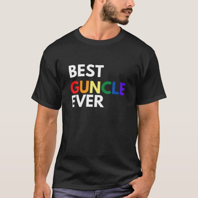 Best Gay farbror Guncle Pride LGBTQ T Shirt (Framsida)