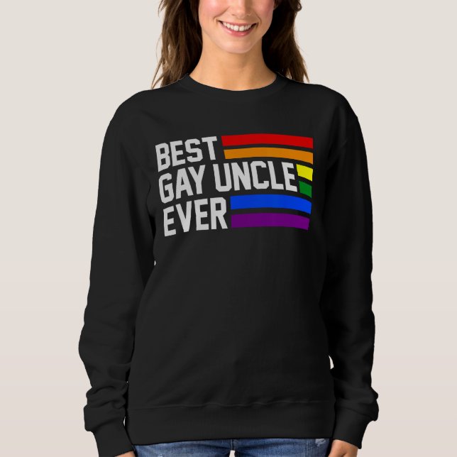 best gay uncle ever LGBTQ Gay Pride T Shirt (Framsida)