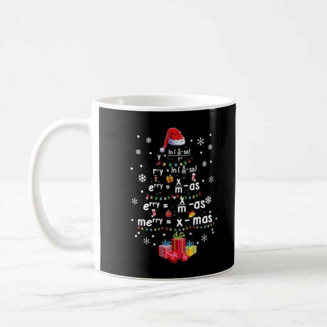 Best Geometry Math Science Teacher Julgran Kaffemugg (Vänster)