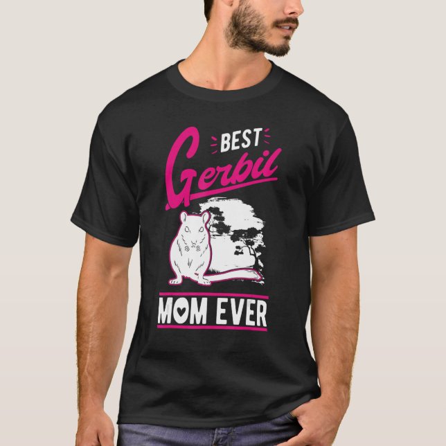 Best Gerbil Mamma någonsin T Shirt (Framsida)