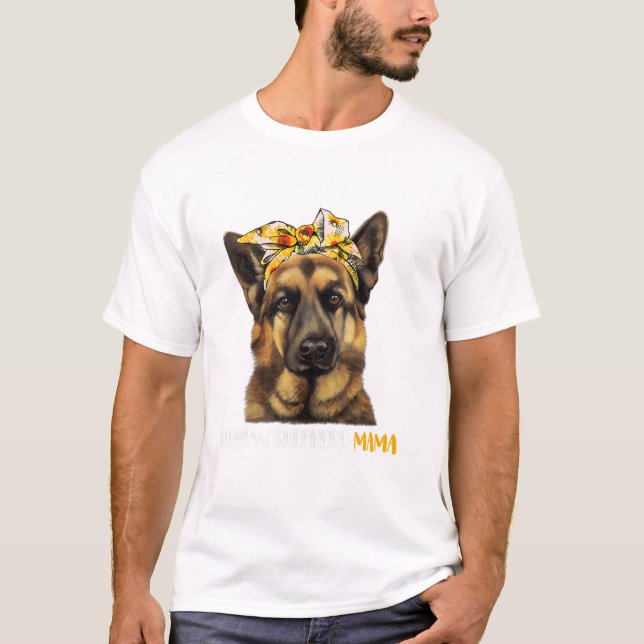Best German Shepherd Mamma T Shirt (Framsida)