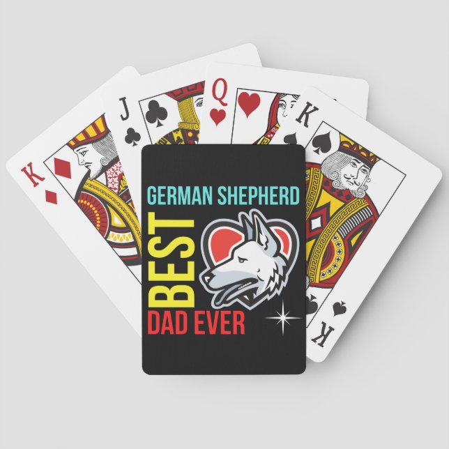Best German Shepherd Pappa någonsin  Casinokort (Baksidan)