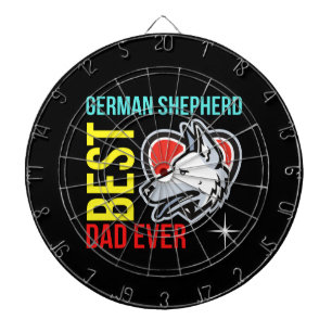 Best German Shepherd Pappa någonsin Darttavla