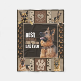 Best German Shepherd Pappa någonsin Fleecefilt