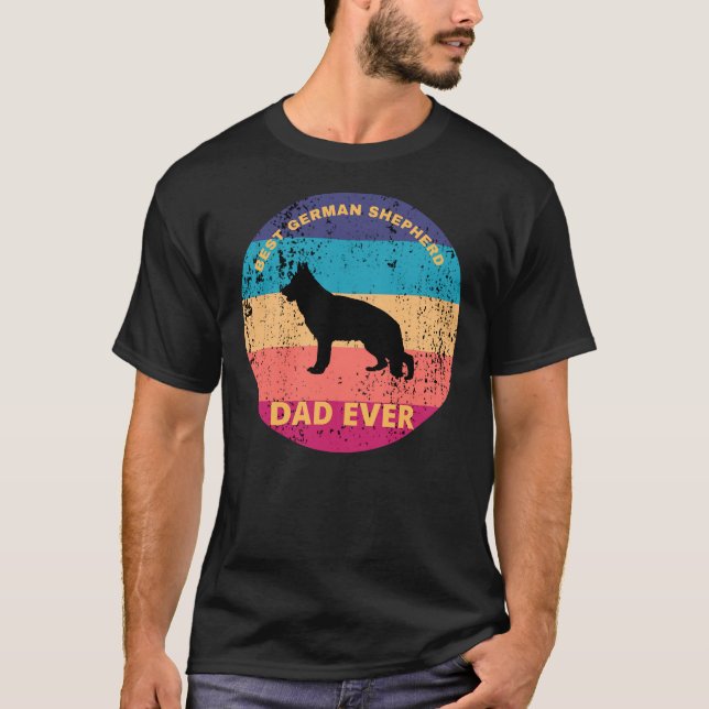 Best German Shepherd Pappa någonsin Shirt T (Framsida)