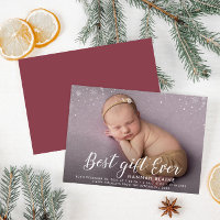 BEST GIFT EVER | Kort för meddelande om födsel frå