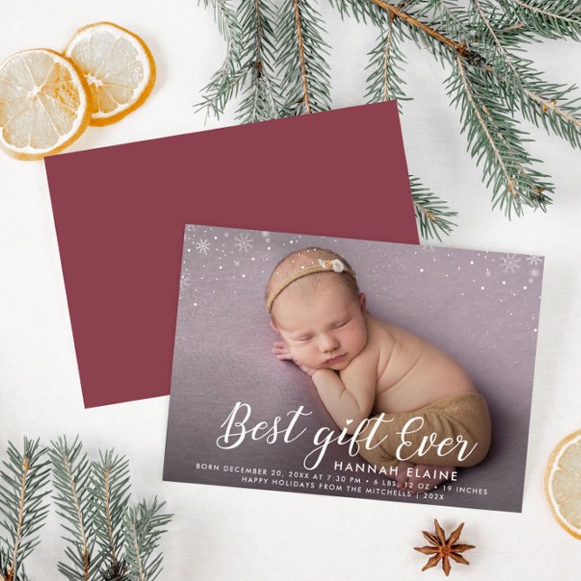 BEST GIFT EVER | Kort för meddelande om födsel frå (Skapare uppladdad)