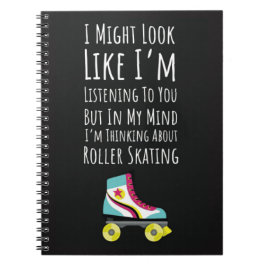 Best Gifts For Roller Skaters Typography Skating Anteckningsbok