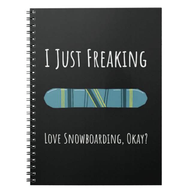Best Gifts For Snowboarders Sport Winter Snowboard Anteckningsbok (Framsidan)