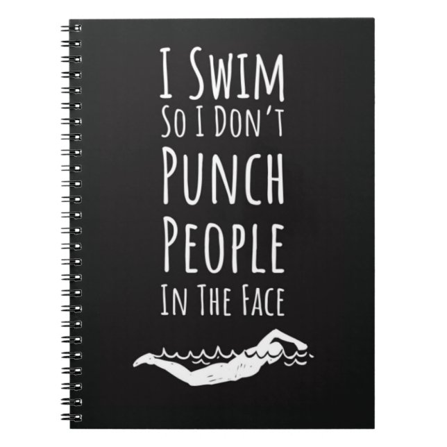 Best Gifts For Swimmers Swimming Sports Funny Team Anteckningsbok (Framsidan)