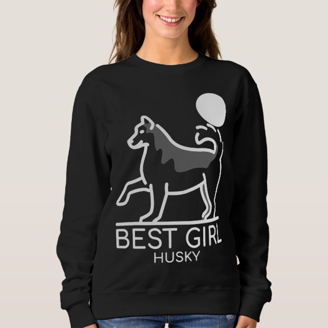 Best Girl Husky T Shirt (Framsida)