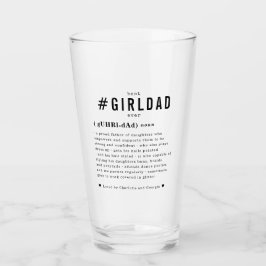 Best Girl Pappa någonsin | Personlig #GirlPappa Pi Glaskopp